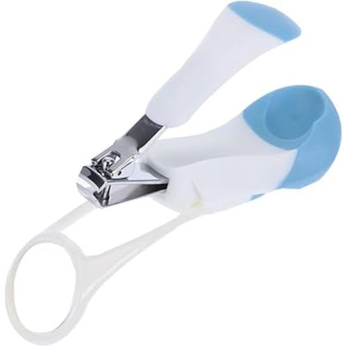 ibasenice Baby Nail Clippers with 2X Magnifying Glass Infant Nail Care Tool Steady Grip Baby Manicure Trimmer Safe for Newborns