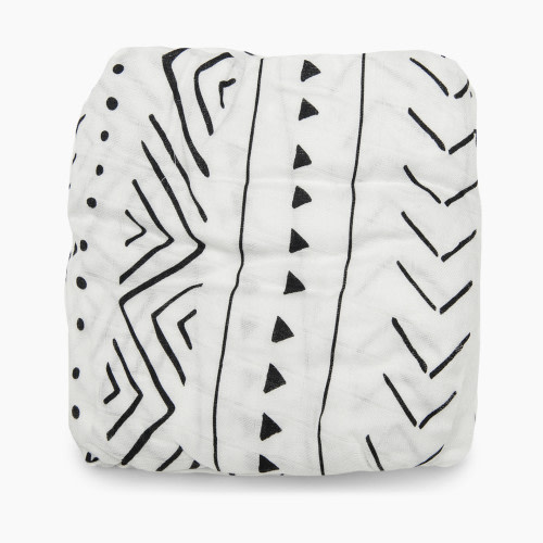 Loulou Lollipop Cotton & Bamboo Fitted Crib Sheet - White Mudcloth