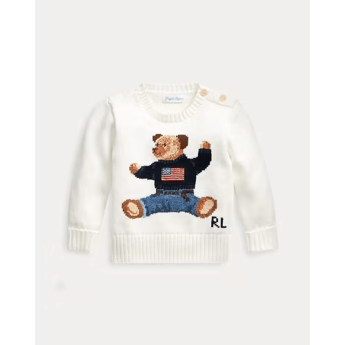 Baby Boy Polo Bear Cotton Sweater | Ralph Lauren