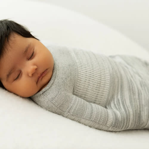 Grey Swaddle Sleep Sack | SMALL 6-12 POUNDS