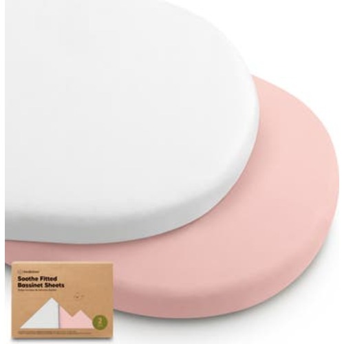 2-Pack Soothe Fitted Bassinet Sheets