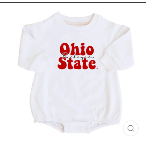 The Ohio State University | OSU Graphic Sweatshirt Bubble Romper
