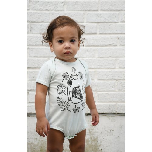 Free Spirit Sloth Baby Bodysuit, Hippie Baby Onesie — Hippie Baby Co