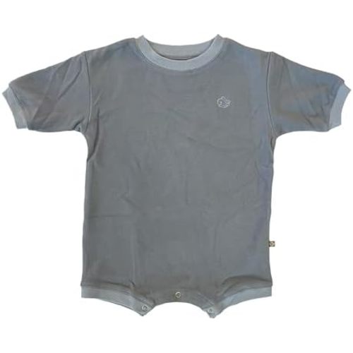 Baby Boy Girl Geneve Oversized Brushed Jersey Romper - Cute Embroidery | Popular Instagram Baby Pics. | Spring Fall Winter