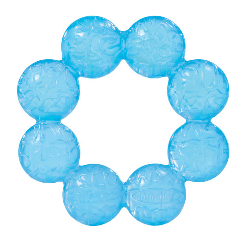 Infantino Soothing Soft Crinkle Water Teether, for Babies 0-36 Months, Blue