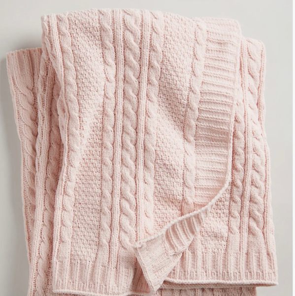 Cable Knit Baby Blanket