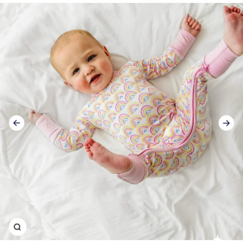 Pastel Rainbows Zippy - Little Sleepies