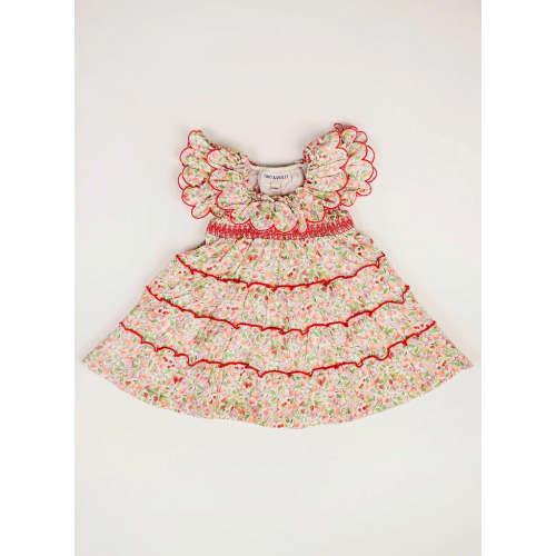 6-12M - The Mimi Dress - Peach Blossom | Over The Moon