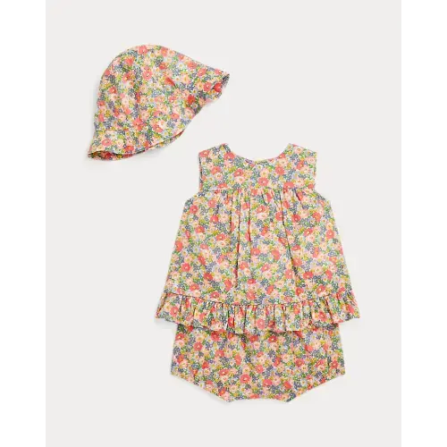 Floral Cotton Batiste 3-Piece Set