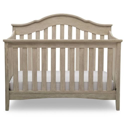 Delta Children Farmhouse 6-in-1 Convertible Crib - Textured Limestone