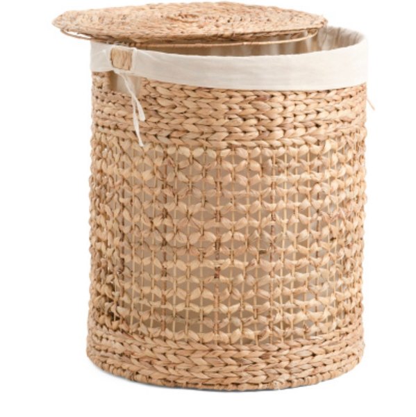 24.5in Open Butterfly Center Round Hamper With Fold Over Liner | Office & Storage | Marshalls