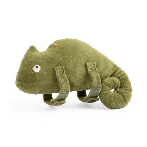 Carley the chameleon, Musical pull toy - Sebra Play - Moss green