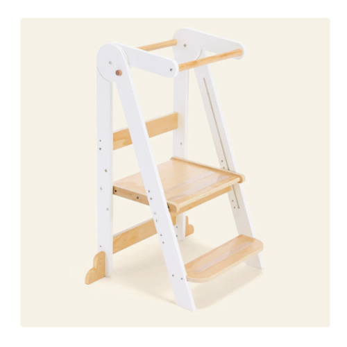 HARPPA Nordi | Foldable Toddler Tower – Compact Montessori-Inspired Standing Tower for Ages 2–6, Wooden Convertible Tower for Kitchen, Bathroom & More