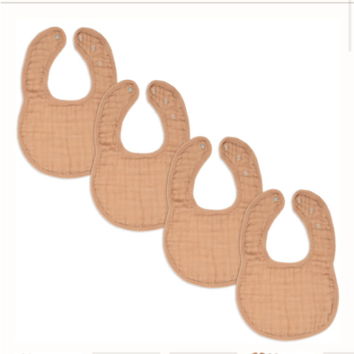 Muslin Bibs in Caramel – Comfy Cubs