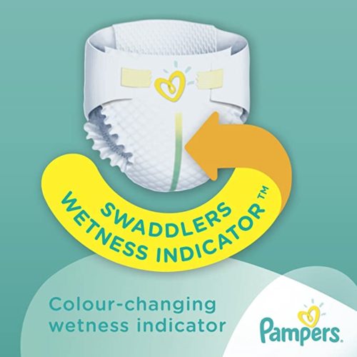 Diapers Newborn/Size 0 (< 10 lb), 80 Count - Pampers Swaddlers Sensitive Disposable Baby Diapers, Super Pack
