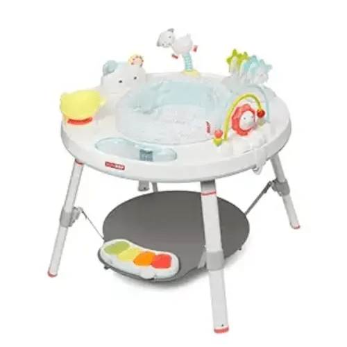 Skip Hop Baby Activity Center: Interactive Play Center with 3-Stage Grow-with-Me Functionality, 4mo+, Silver Lining Cloud