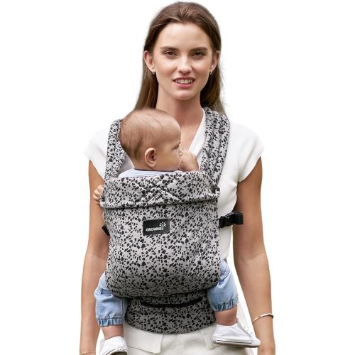 GROWNSY Baby Carrier Newborns to Toddlers, Ergonomic Baby Toddler Carrier Wraps with Head Support, Easy to Wear, Infant Carrier Baby Gift, Travel and Hiking Friendly, 7 to 44 lb (Gray-Leopard)