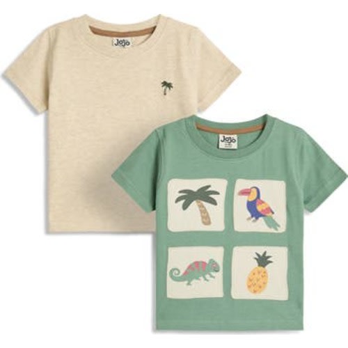 Assorted 2-Pack Cotton T-Shirts, 3-6M