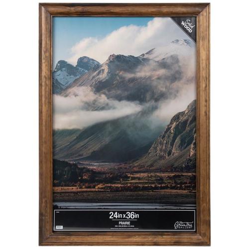 Brown Beveled Wood Wall Frame