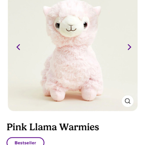 Microwavable Pink Llama Warmies | Warmies USA