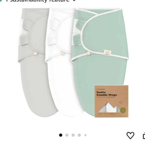 3-Pack Organic Baby Swaddle Sleep Sacks - Swaddles for Newborns, Infant 0-3 Months, Baby Girls, Boys, Soft & Snug Newborn Sleep Sack, Nursery Swaddling Blankets (Sage, XS)