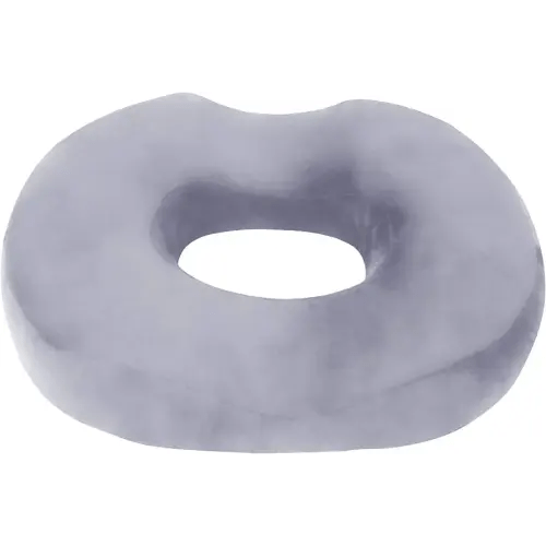 Donut Pillow Seat Cushion Orthopedic Design| Tailbone & Coccyx Memory Foam Pillow | Relieve Pain and Pressure for Hemorrhoid, Pregnancy Post Natal, Surgery, Sciatica (Grey)