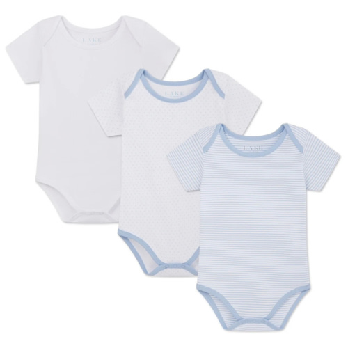 LAKE | Baby | Pima Cotton Pajamas | English Rose Baby Bodysuit Bundle