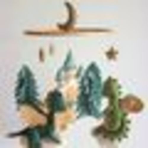 Dragon baby mobile, baby dragon nursery, castle baby mobile, dragon nursery decor