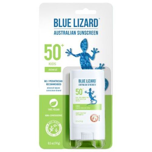 Blue Lizard Kids' Mineral Sunscreen Stick for Face And Body - Spf 50+ - 0.5 Oz