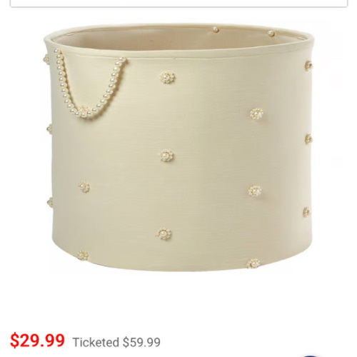 Heritage Large Pearl Round Basket - Boscov's