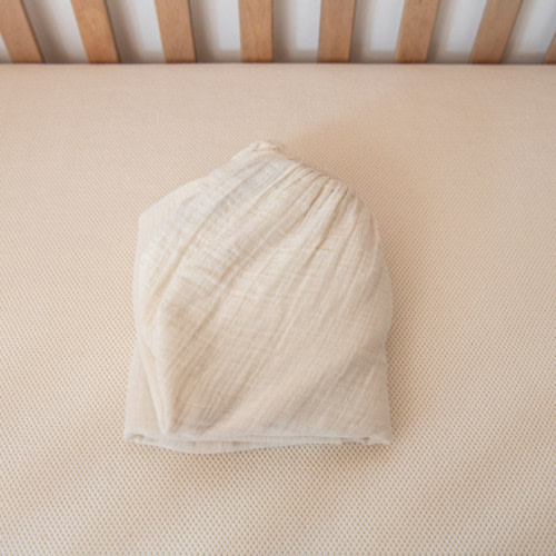 Organic Breathable Muslin Crib Sheets - Natural