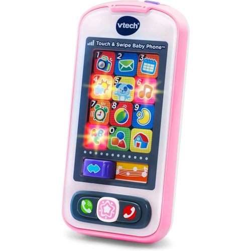 VTech Touch and Swipe Baby Phone - Pink (6m+)