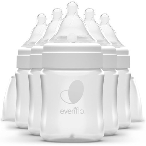 Evenflo Feeding Premium Proflo Venting Balance Plus Wide Neck Baby, Newborn and Infant Bottles - Developed by Pediatric Feeding Specialists - 5 Ounce (Pack of 6)