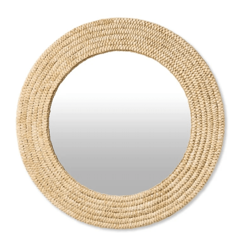 Caribbean Natural Round Mirror| Homewares | Adairs