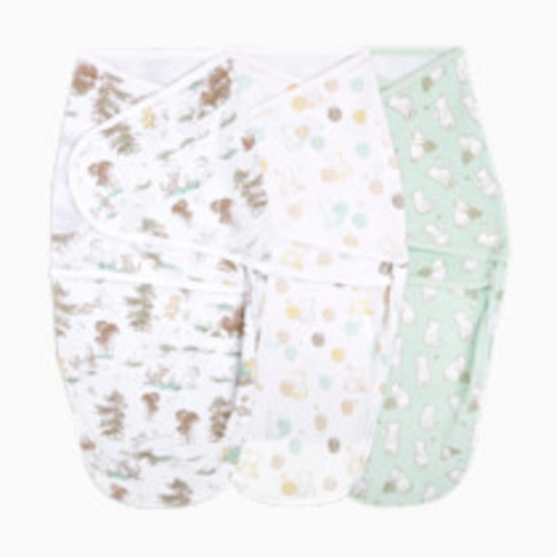 Aden + Anais Disney Essentials Cotton Wrap Swaddle (3 Pack) - Winnie + Friends, 3