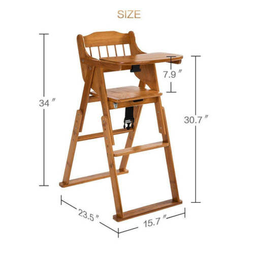 Modern Baby Wooden Foldable Feeding High Chair – Par-Masters