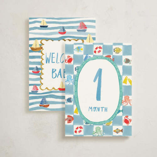 Buckle Up! Baby Milestone Cards by Pati Cascino