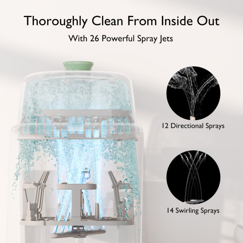 KleanPal Pro Baby Bottle Washer and Sterilizer - Sage