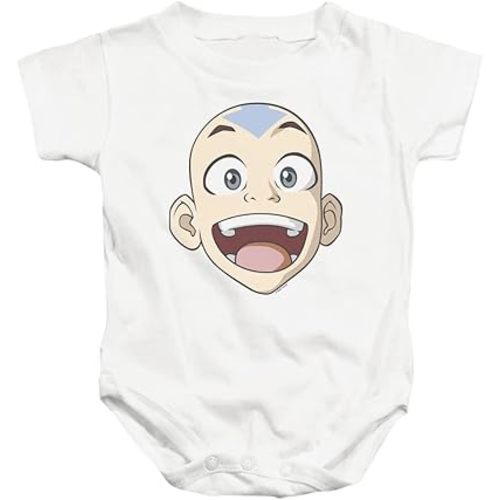 Avatar The Last Airbender Big Aang Face Infant Baby Boys Onesie Snapsuit