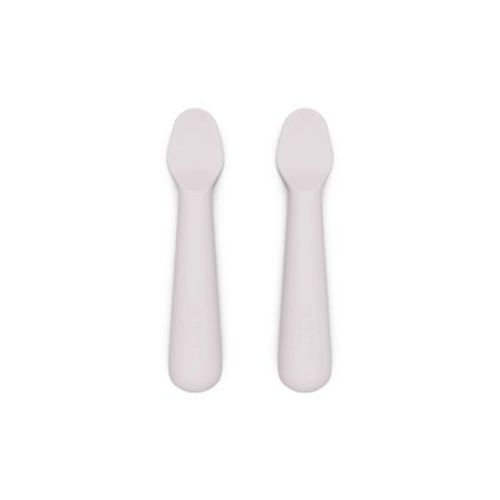 Lalo 2pk Silicone Baby Spoons - Lavender