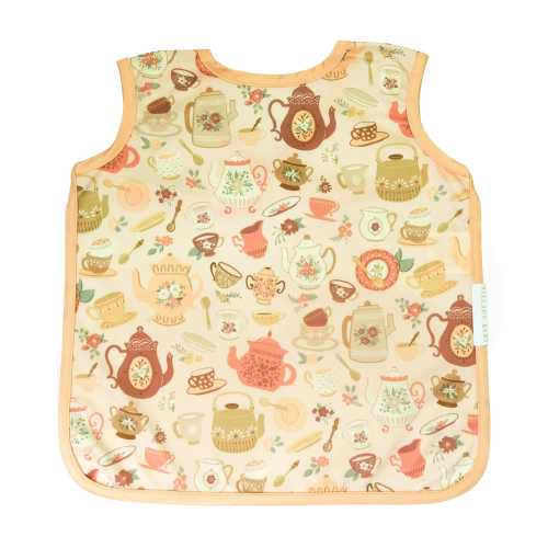 Apron Bib for Babies and Toddlers / Waterproof Baby Bib / Bapron Infants Babies and Toddlers / Baby Toddler Smock / Tea Party