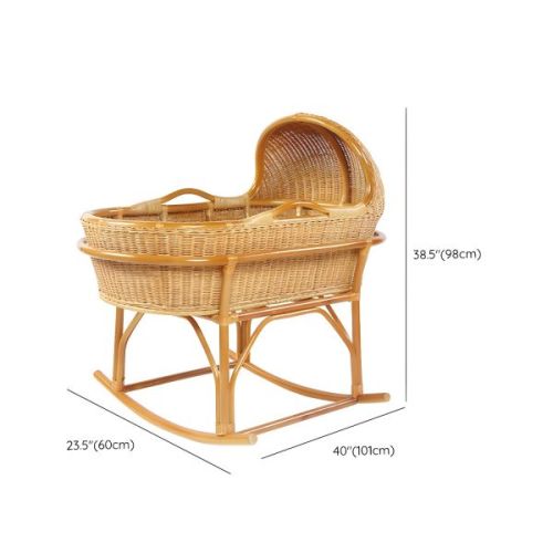 Vintage Wicker Moses Basket