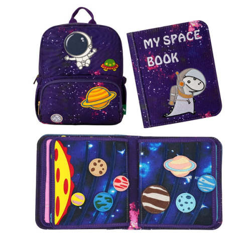 My First Book Space – Montessori Fabric Busy Book