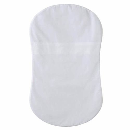 White Cotton BassiNest Fitted Sheet | HALO
