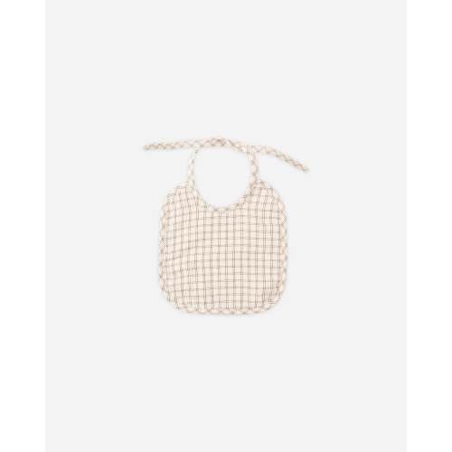 Woven Tie Bib || Cedar Check – Quincy Mae