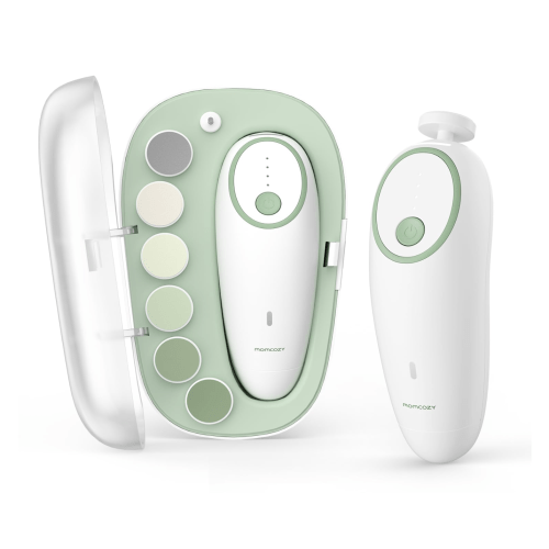 Momcozy Baby Nail File Electric, Gentle Baby Nail Trimmer Electric Rechargable, Baby Nail Clipper Electric, 7 Grinding Head Replacement Pads - 3
