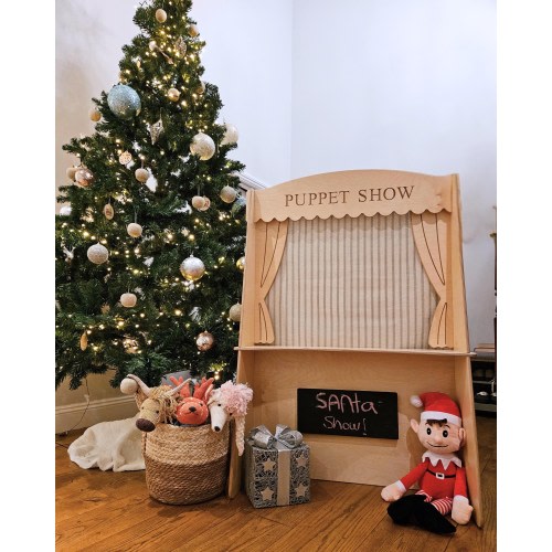 Montessori Inspired Children’s Puppet Theatre Show - Full Height Freestanding Multi Purpose Play Window Furniture For Creative Play