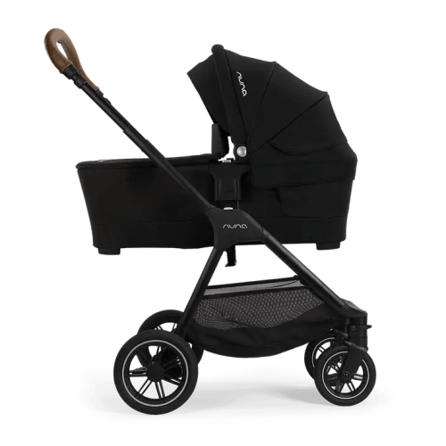 Nuna SWIV™ & TRIV™ Series Bassinet + Stand - Caviar | Traveling Tikes