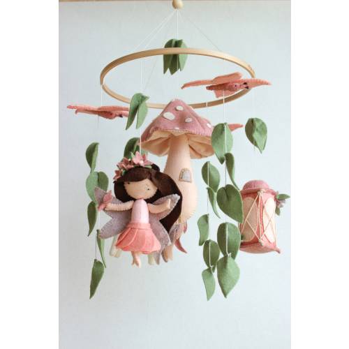 Fairy baby mobile, fairy garden mobile, fairy nursery decor