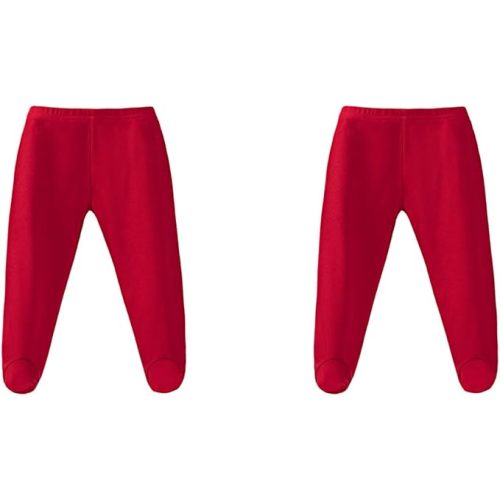 Baby Footed Pants Elastic Waisted Cotton Newborn Pants Comfort Soft Breathable Solid Toddler Leggings